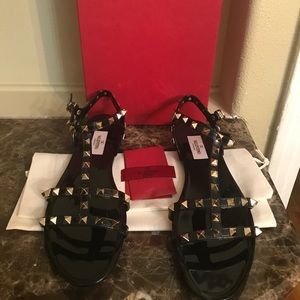 Rockstud Jelly Flat Gladiator Sandals